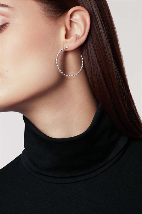 chanel coco crush hoop diamond earrings|chanel coco earrings.